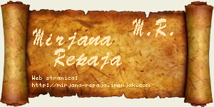 Mirjana Repaja vizit kartica